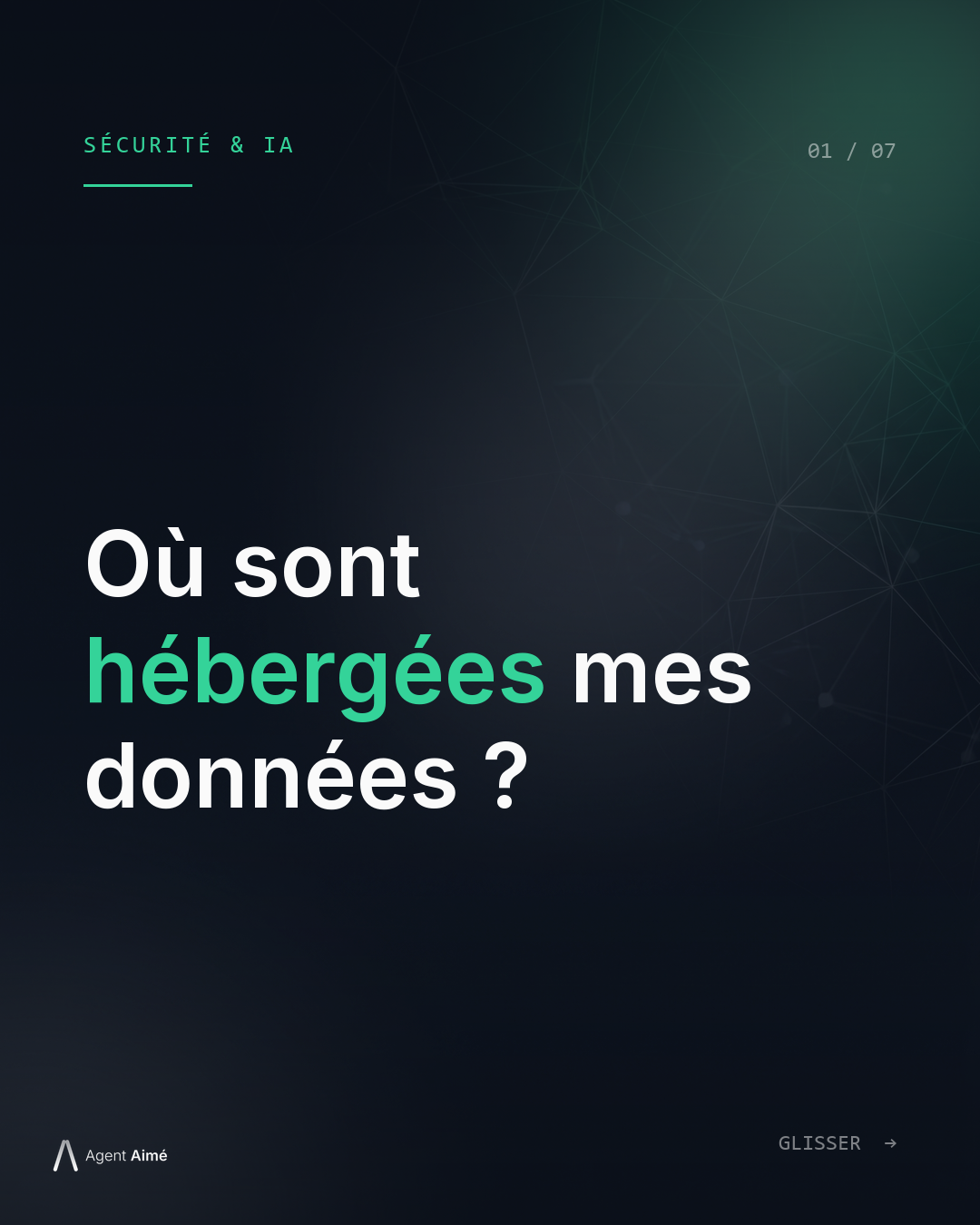 Question 1 — Où sont hébergées mes données ?